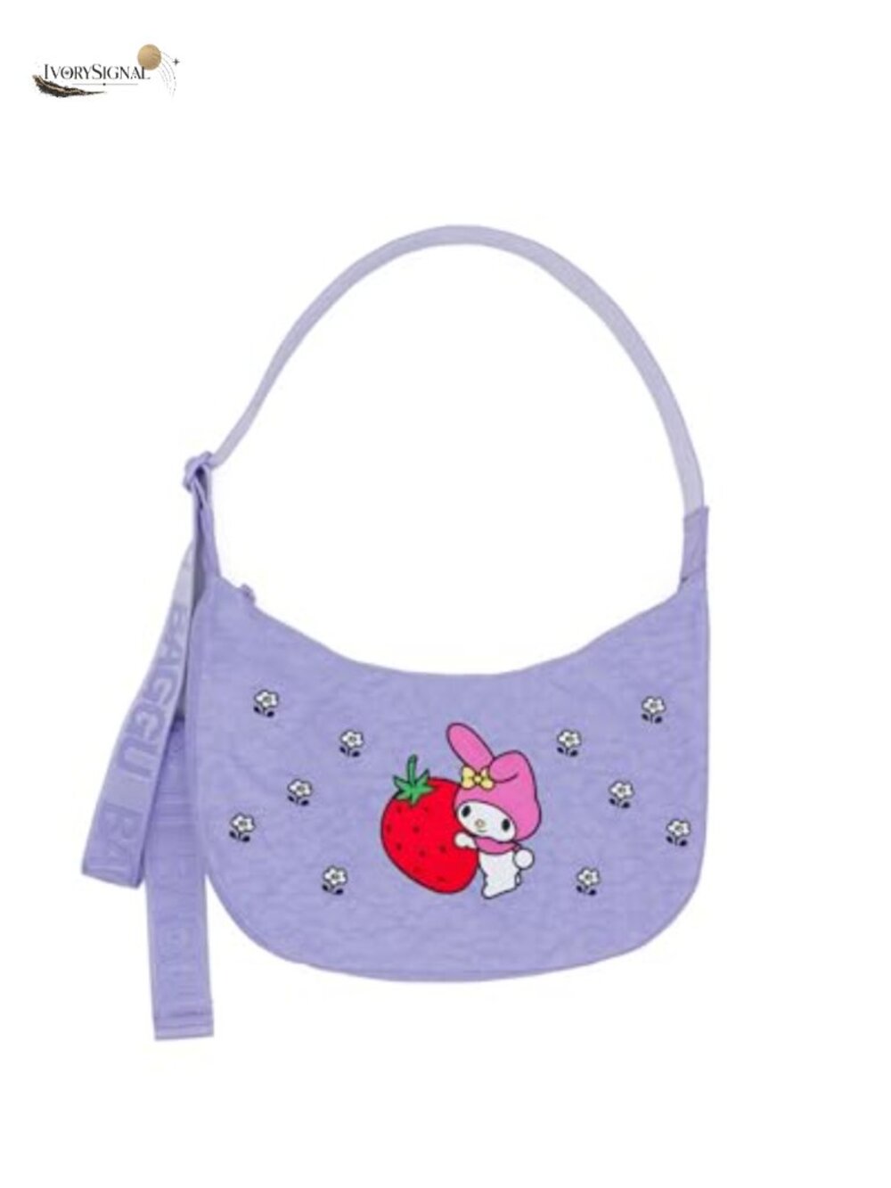 Medium Nylon Crescent Bag Crossbody Hobo